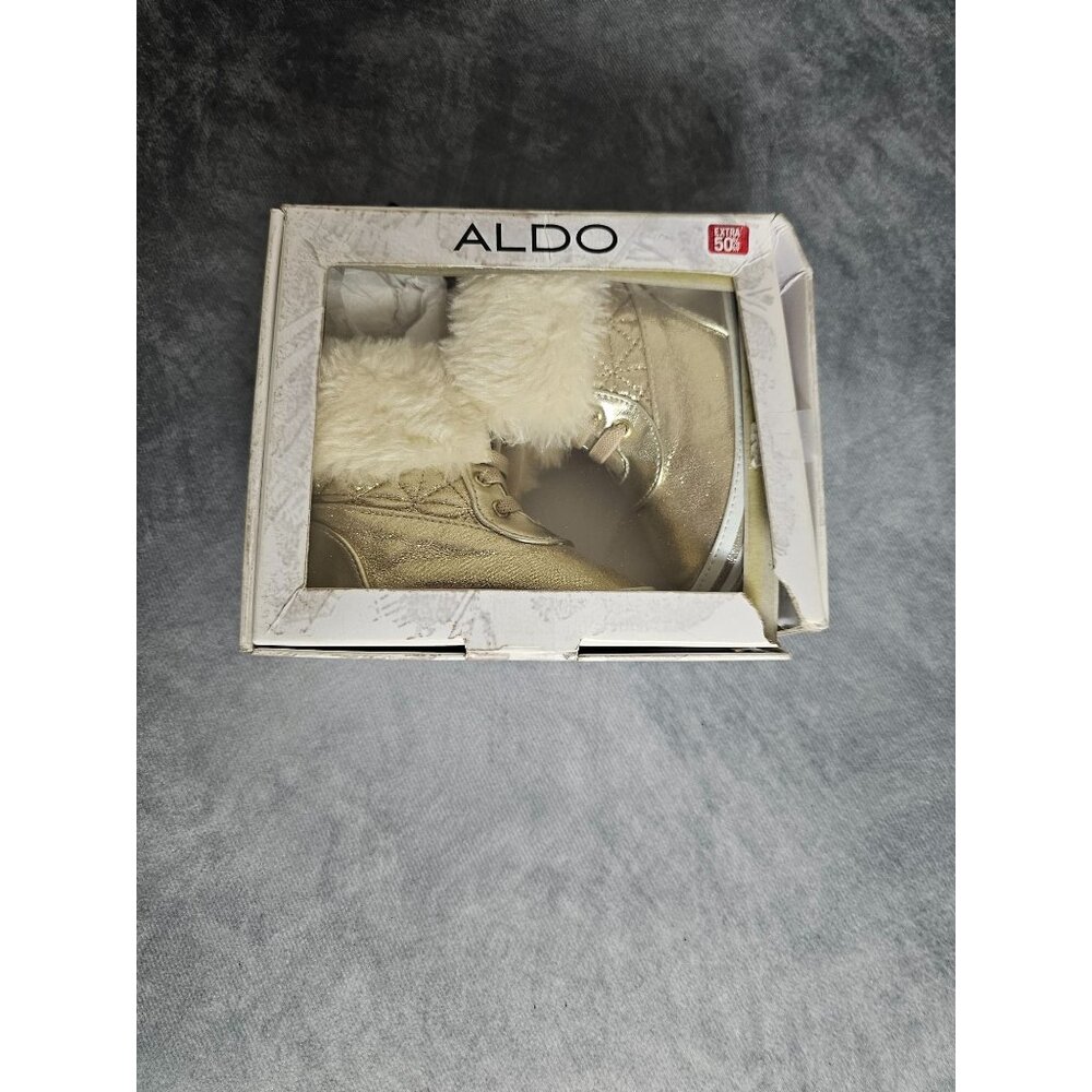 Aldo Fur Trim Boots Size 4 Open Box Retail 35.